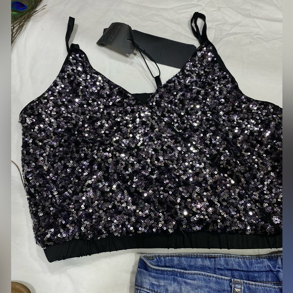 Sequins crop - Picture 2 of 4